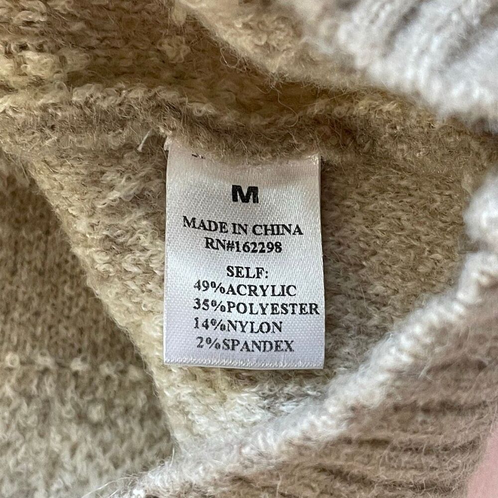 Bucket List Taupe Star Sweater Knit Bodycon Mini Skirt Size Medium - Picture 6 of 7